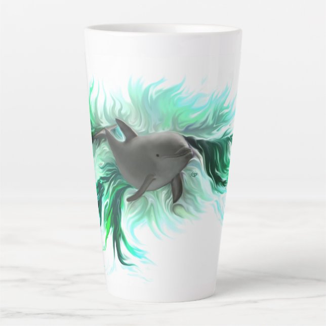 Tasse Latte Bébé dauphin (Devant)