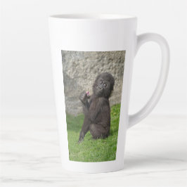 Tasse Latte Bébé mignon Gorilla Café