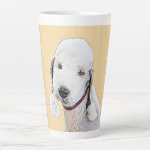 Tasse Latte Bedlington Terrier Peinture - Art Chien original