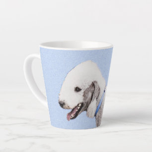 Tasse Latte Bedlington Terrier Peinture - Art Chien original
