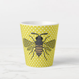 Tasse Latte BEES et Honeycomb - Sauvez les abeilles
