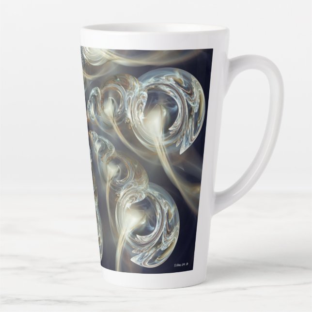 Tasse Latte Begird Abstrait (Droite)