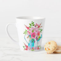Belle Aquarelle Florale Fleurs Pastel Rose