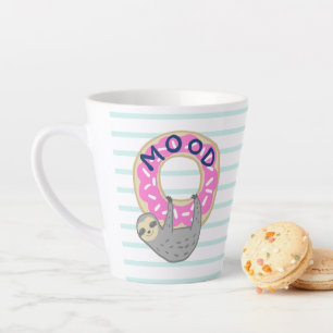 Tasse Latte Belle beigne glacée et fentes pendantes