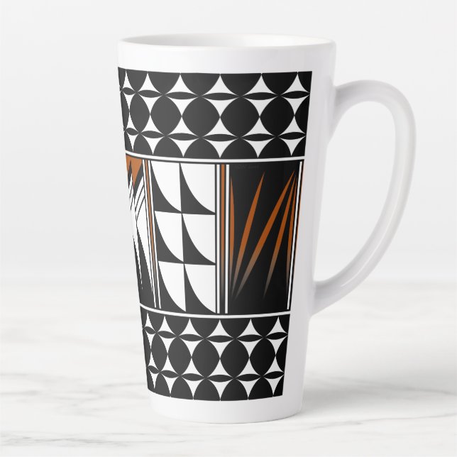 Tasse Latte Bénédiction des plumes du sud-ouest (Droite)