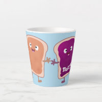 Beurre d'arachide mignonne et caricature sandwich