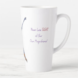 Tasse Latte 'Bibi' - Ne jamais perdre la vue en latte