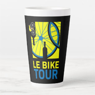 Tasse Latte Bike Tour Art