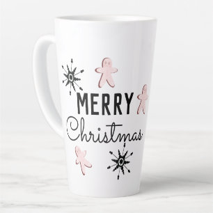 Tasse Latte Biscuit pain d'épice de Noël joyeux