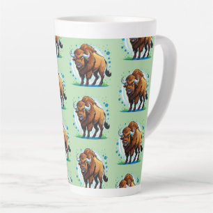 Tasse Latte bison à grandes cornes