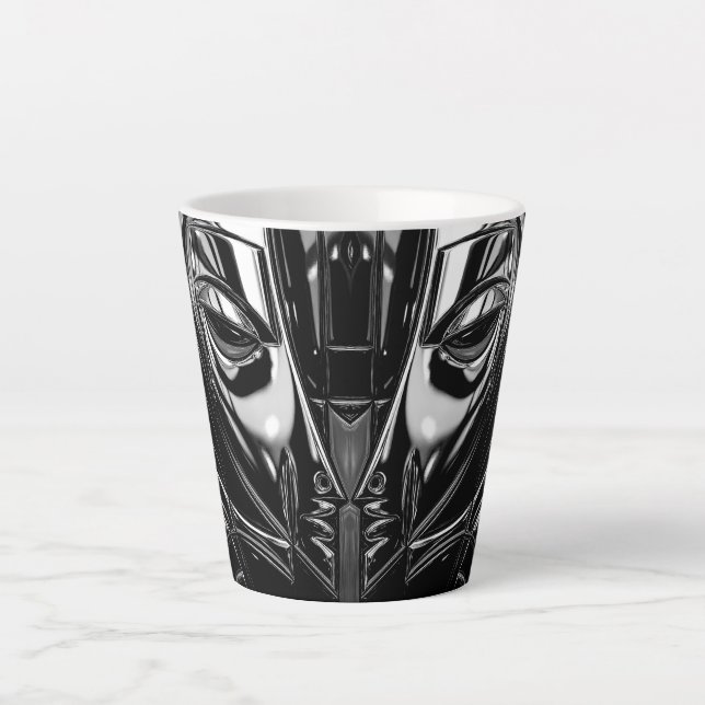 Tasse Latte Black Chrome Muse (Devant)