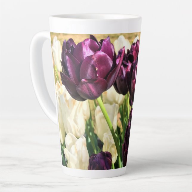Tasse Latte Black Hero Tulips, Oregon (Angle gauche)