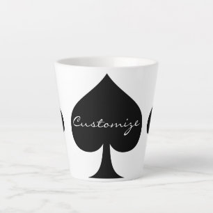 Tasse Latte Black Queen of Spades Black Thunder_Cove