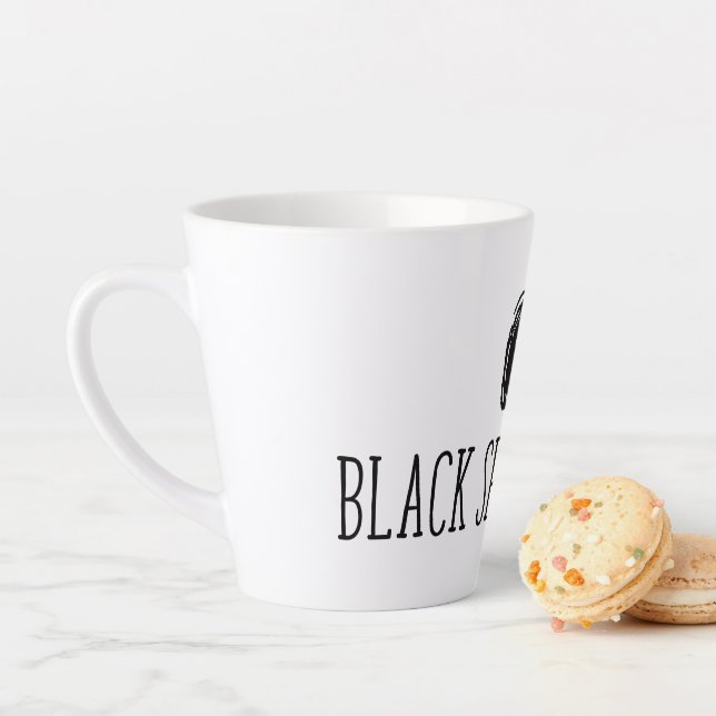 Tasse Latte Black Spot Books Latug (En situation)