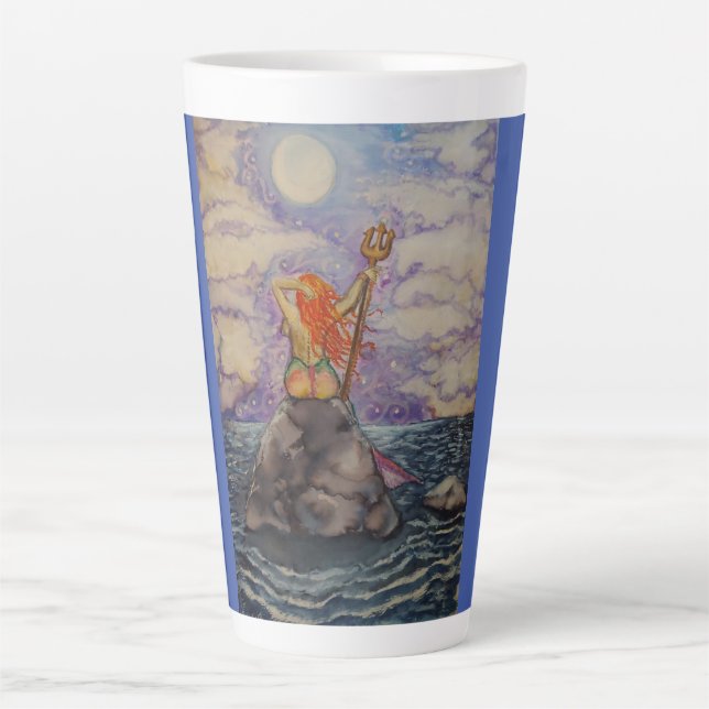 Tasse Latte Bleu ciel:  Dernière étoile à droite (Devant)