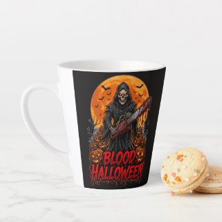 Tasse Latte Blood Halloween Grim Reaper Chainsaw Pumpkin Hoodi