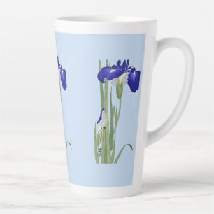 Tasse Latte Blue Irises par Ohara Koson