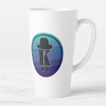 Blue Ombre Nom Monogramme Initial Pour Hommes