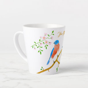 Tasse Latte Bluebirds