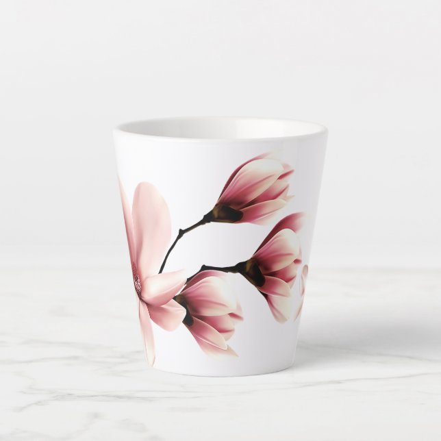 Tasse Latte Blush Magnolias (Devant)