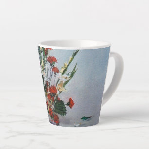 Tasse Latte Bodegón de flores