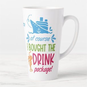 Tasse Latte Boissons de croisière de nom personnalisé