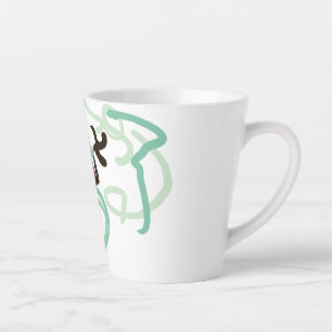 Tasse Latte Bonhomme de neige à la menthe