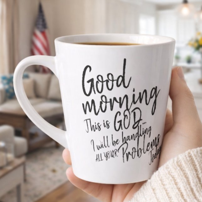 Tasse Latte Bonjour (Créateur téléchargé)