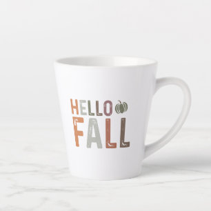 Tasse Latte Bonjour Automne