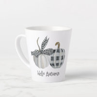 Bonjour Automne Buffalo Plaid Citrouille