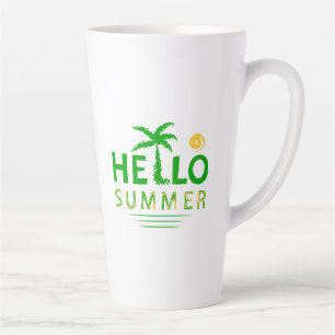 Tasse Latte Bonjour été