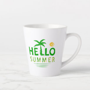 Tasse Latte Bonjour été