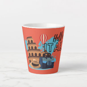 Tasse Latte Bonjour Italie