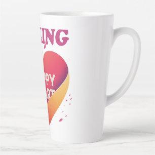 Tasse Latte Bonne conception cardiaque