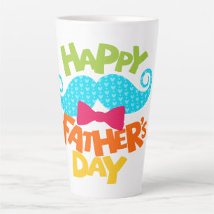 Tasse Latte "Bonne fête des pères, papa : une fête de l’amour"