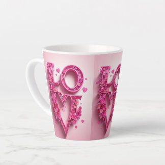 Tasse Latte Bonne humeur dans l'humeur amoureuse