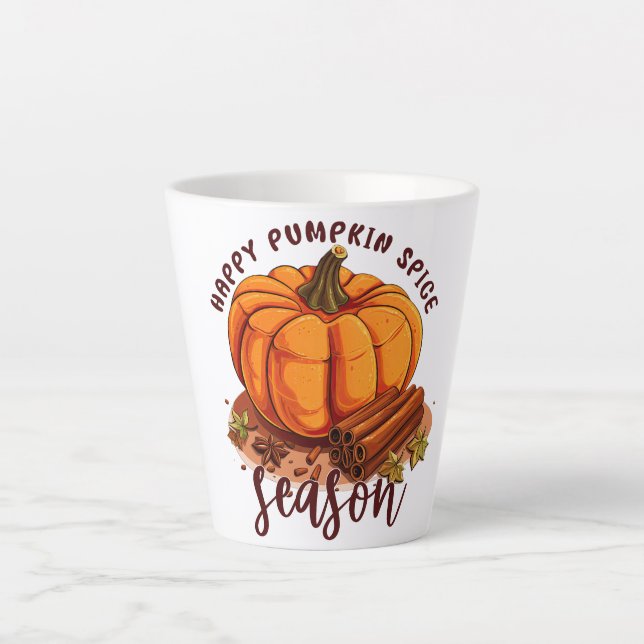 Tasse Latte Bonne saison des épices Citrouilles (Devant)
