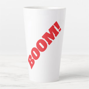 Tasse Latte BOOM Professionnel élégant moderne minimaliste sim