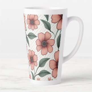 Tasse Latte Boue florale