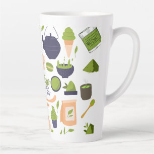 Tasse Latte Boue verte latte de thé