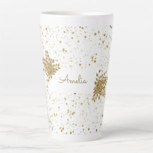 Tasse Latte Boug en latte doré personnalisable