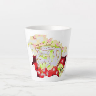 Tasse Latte Boug en latte " Pitcher avec Fruit