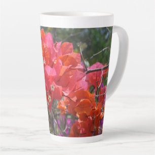 Tasse Latte Bougainvillea Floral Islandaise Rose Tropical