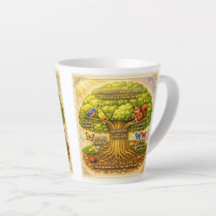 Tasse Latte bouger tout au long de la journée en suscitant con