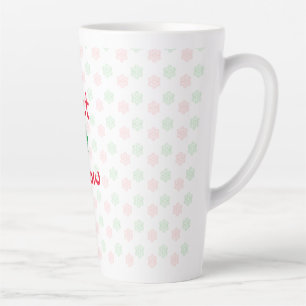 Tasse Latte Boule de neige de Noël