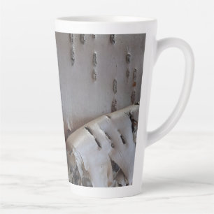 Tasse Latte Bouleau Tordue Écorce Arbre Rustique