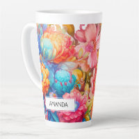 Bouquet de fleurs orange et bleu Boho