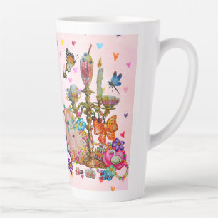 Tasse Latte Bouteille d'eau Coquette