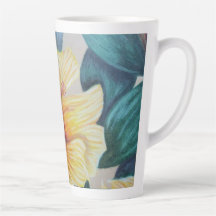 Bouteille jaune hibiscus latte