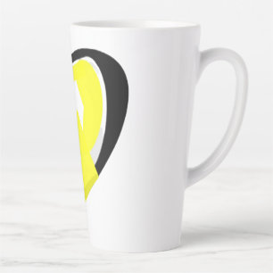 Tasse Latte Bouton Direction droite